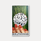 Ace of Pentacles Original Card Art & Tarot Deck Bundle