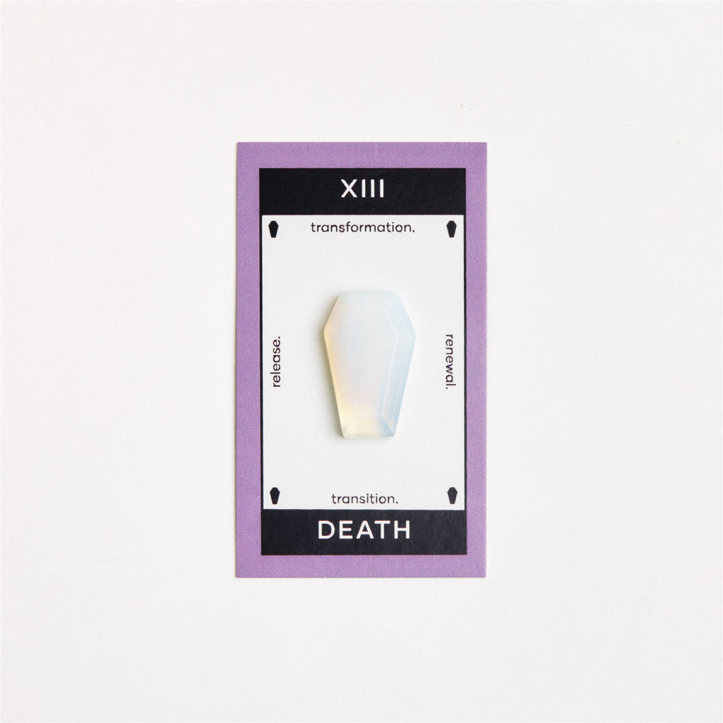 Opalite coffin shaped crystal