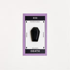 Obsidian coffin shaped crystal