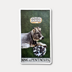 King of Pentacles Original Card Art & Tarot Deck Bundle