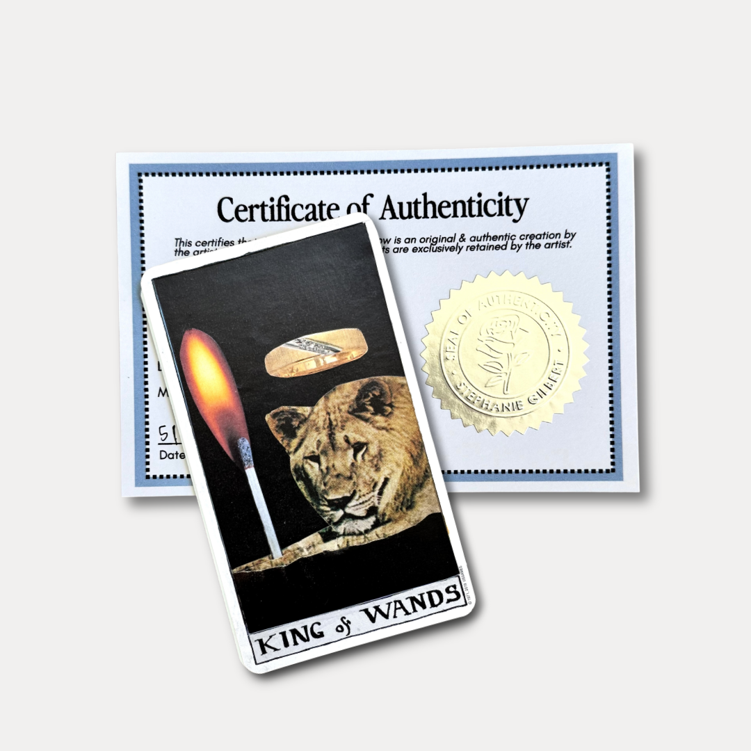 King of Wands Original Card Art & Tarot Deck Bundle