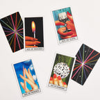 Ace of Matches, Ace of Cups, Ace of Pencils, Ace of Diamonds card art 