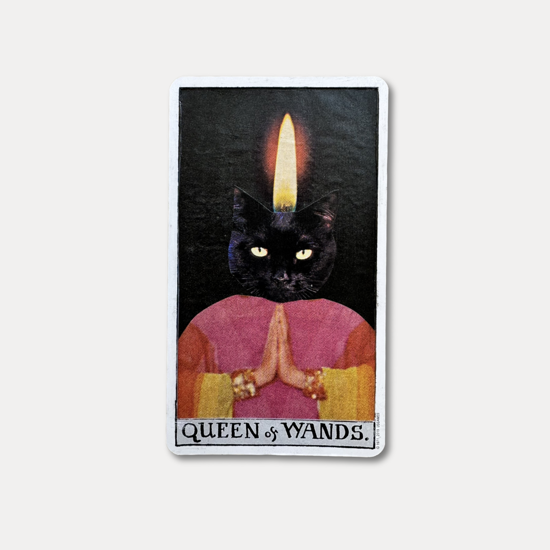 Queen of Wands Original Card Art & Tarot Deck Bundle