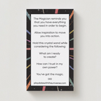 The Magician - Tarot Meditation Crystal