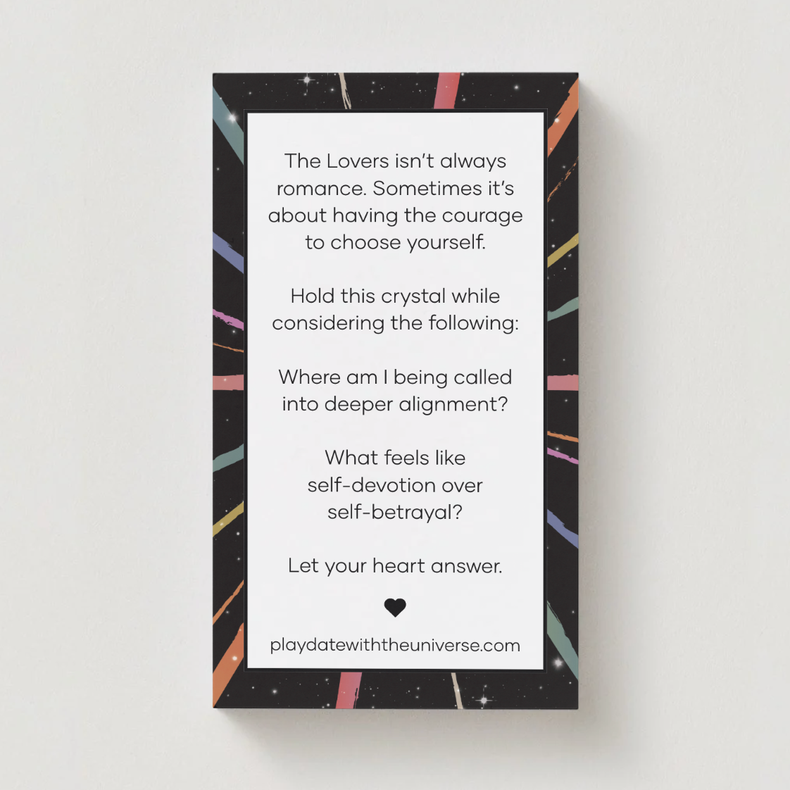 The Lovers - Tarot Meditation Crystal